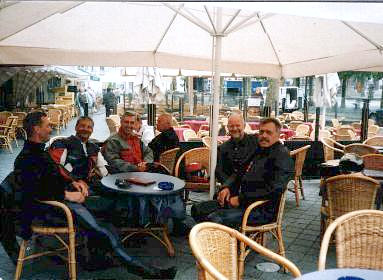 Vrijthof Maastricht, koffie met vlaai in 2001